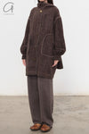 Mutedance 24 Autumn and Winter Cashmere Trousers MD-MD24FW119-BROWN MD24FW118 MD24FW119